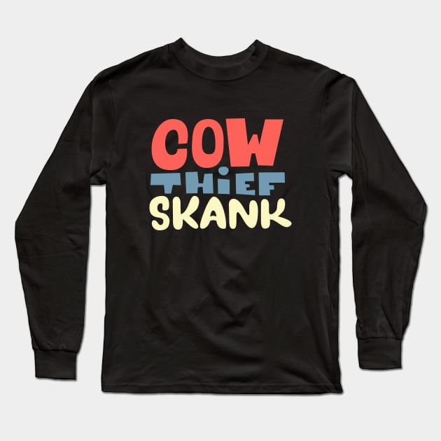 Cow thief Skank - Dub Reggae Hymne -  Lee Scratch Perry Long Sleeve T-Shirt by Boogosh